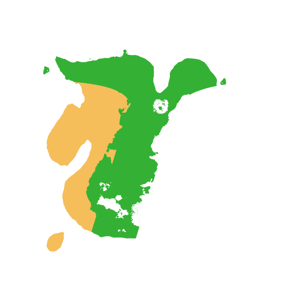 Biome Rust Map: Procedural Map, Size: 2000, Seed: 532465