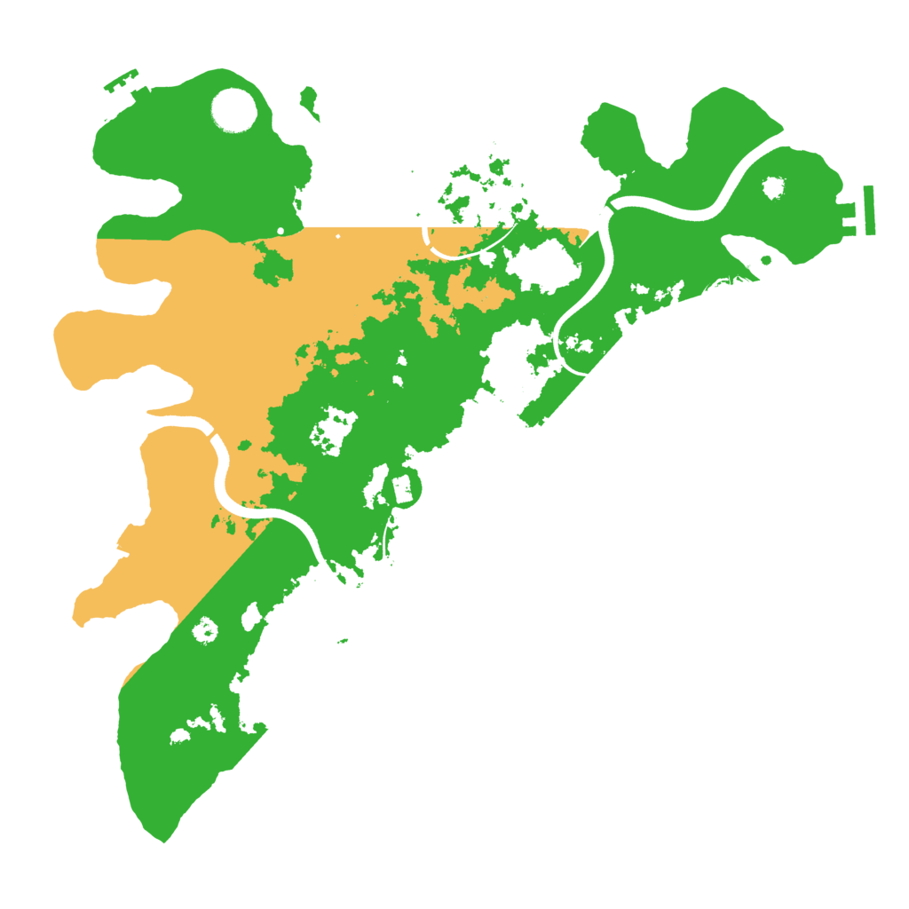 Biome Rust Map: Procedural Map, Size: 3700, Seed: 1421661678