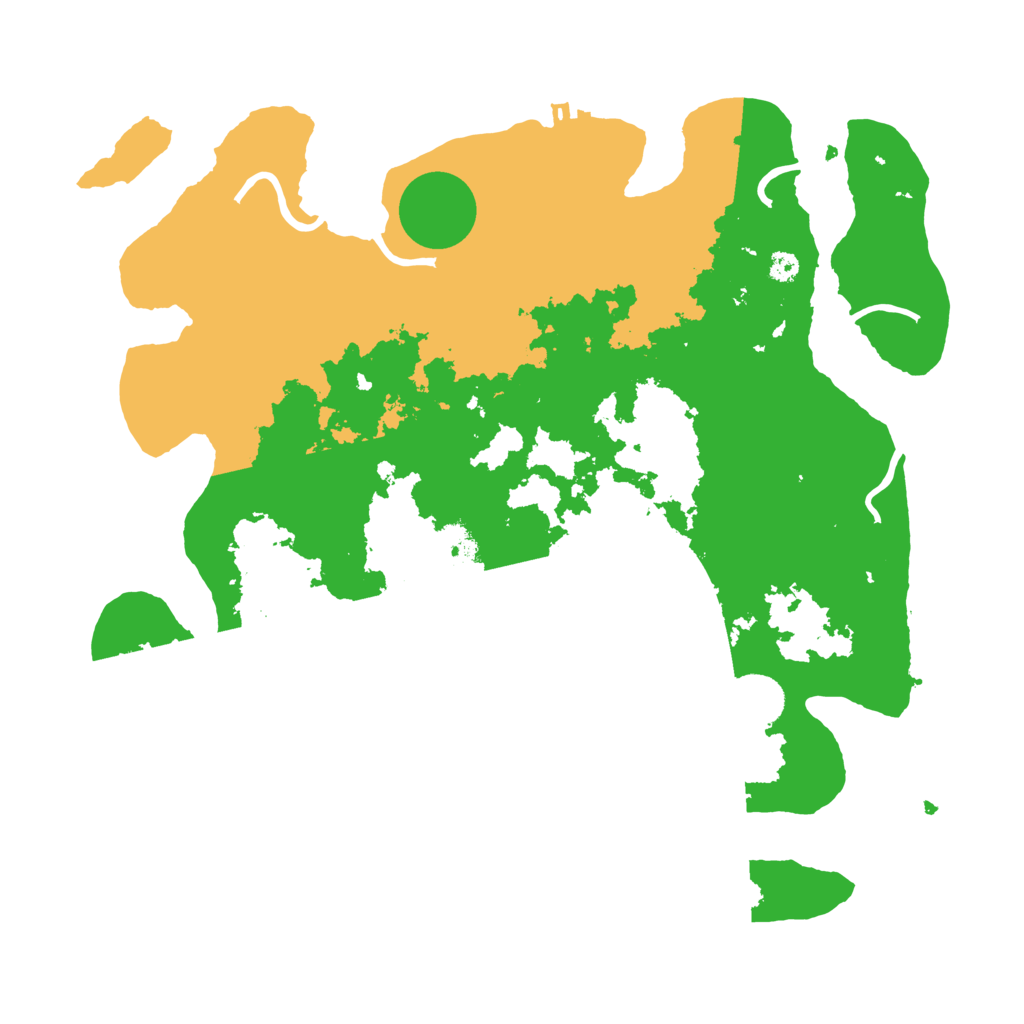 Biome Rust Map: Procedural Map, Size: 3500, Seed: 1960301781