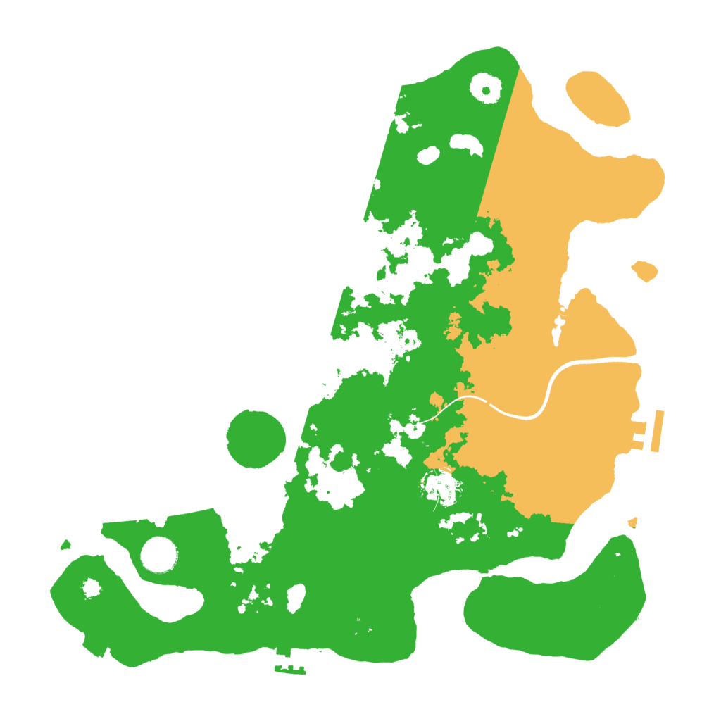 Biome Rust Map: Procedural Map, Size: 3500, Seed: 2072792019