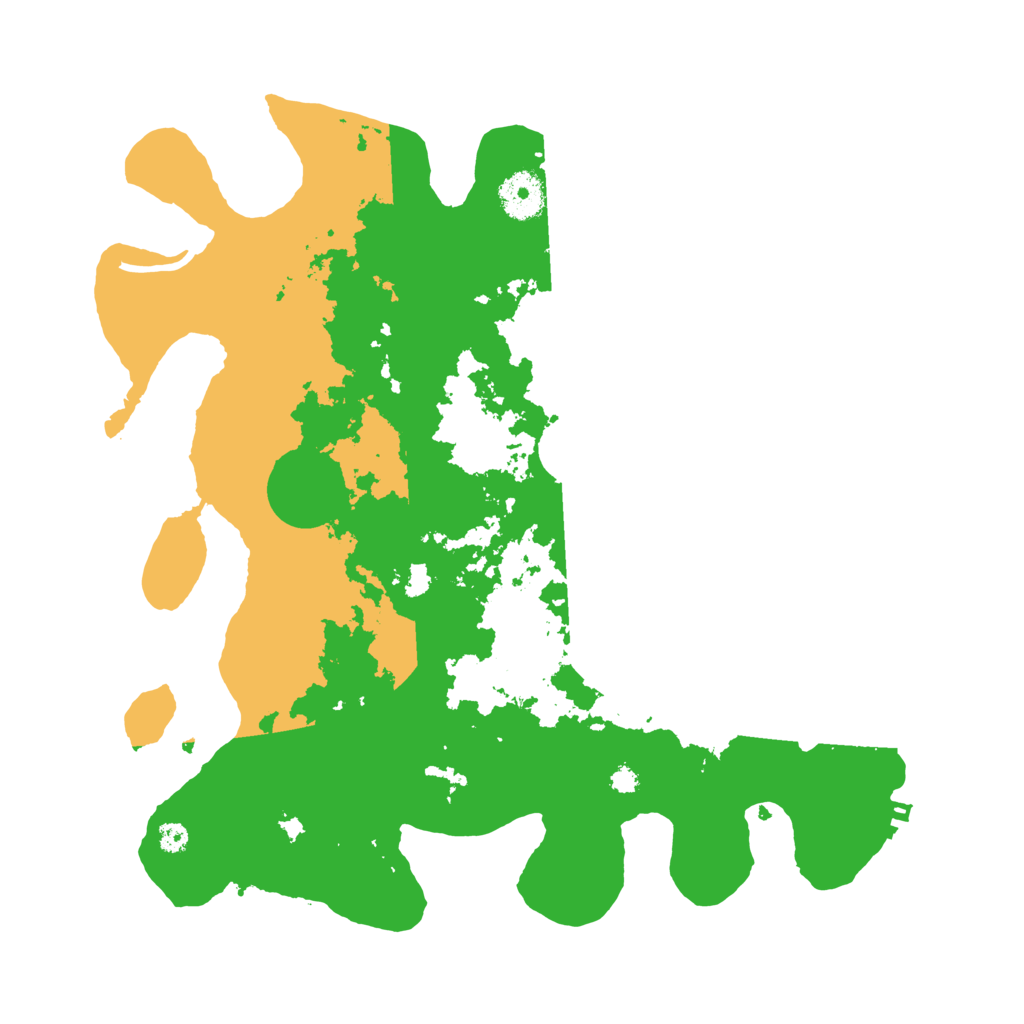 Biome Rust Map: Procedural Map, Size: 3500, Seed: 46698