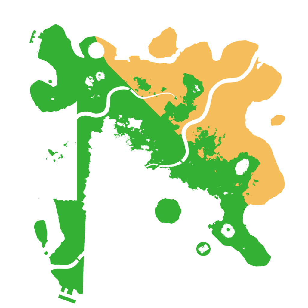 Biome Rust Map: Procedural Map, Size: 3500, Seed: 576997993