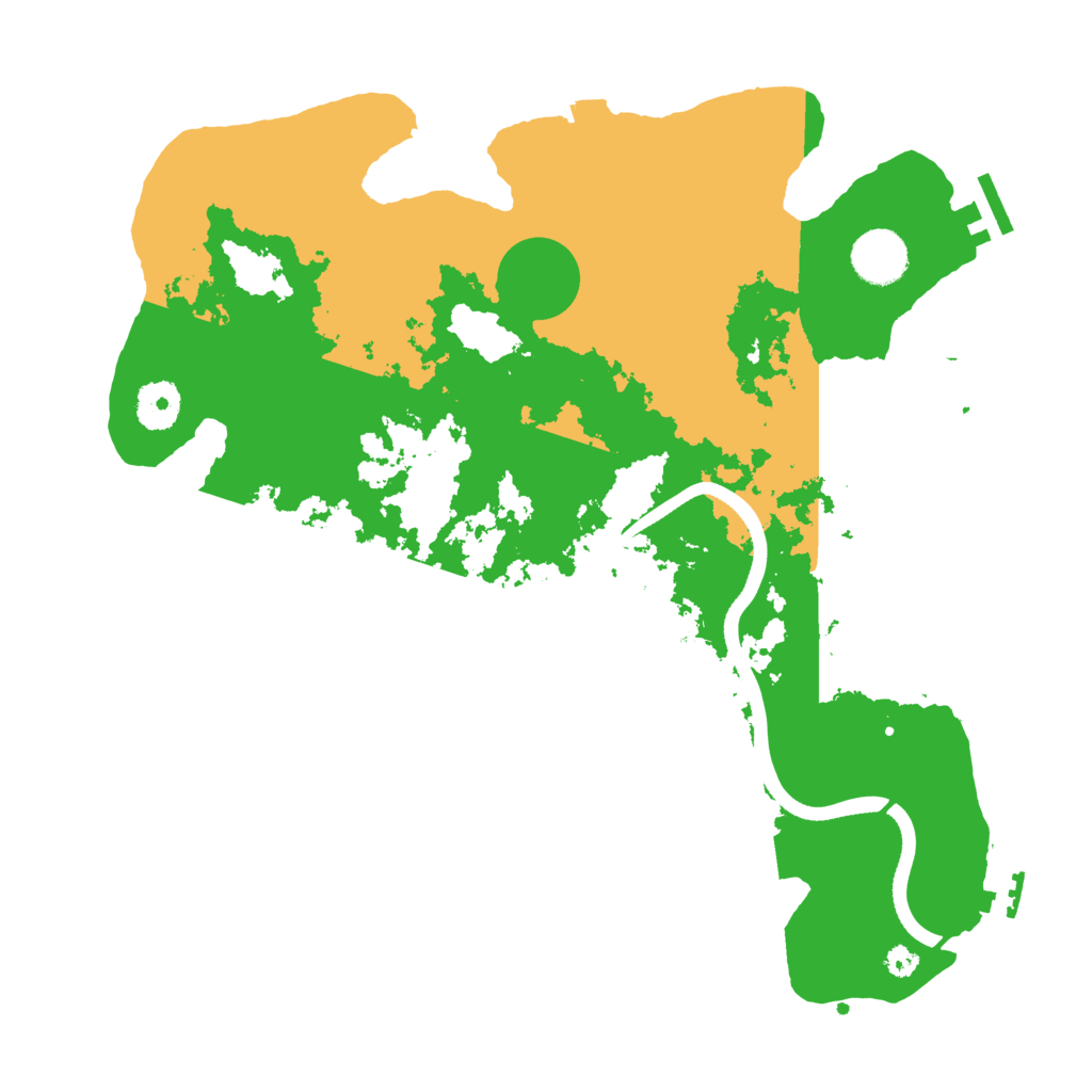 Biome Rust Map: Procedural Map, Size: 3500, Seed: 30612823