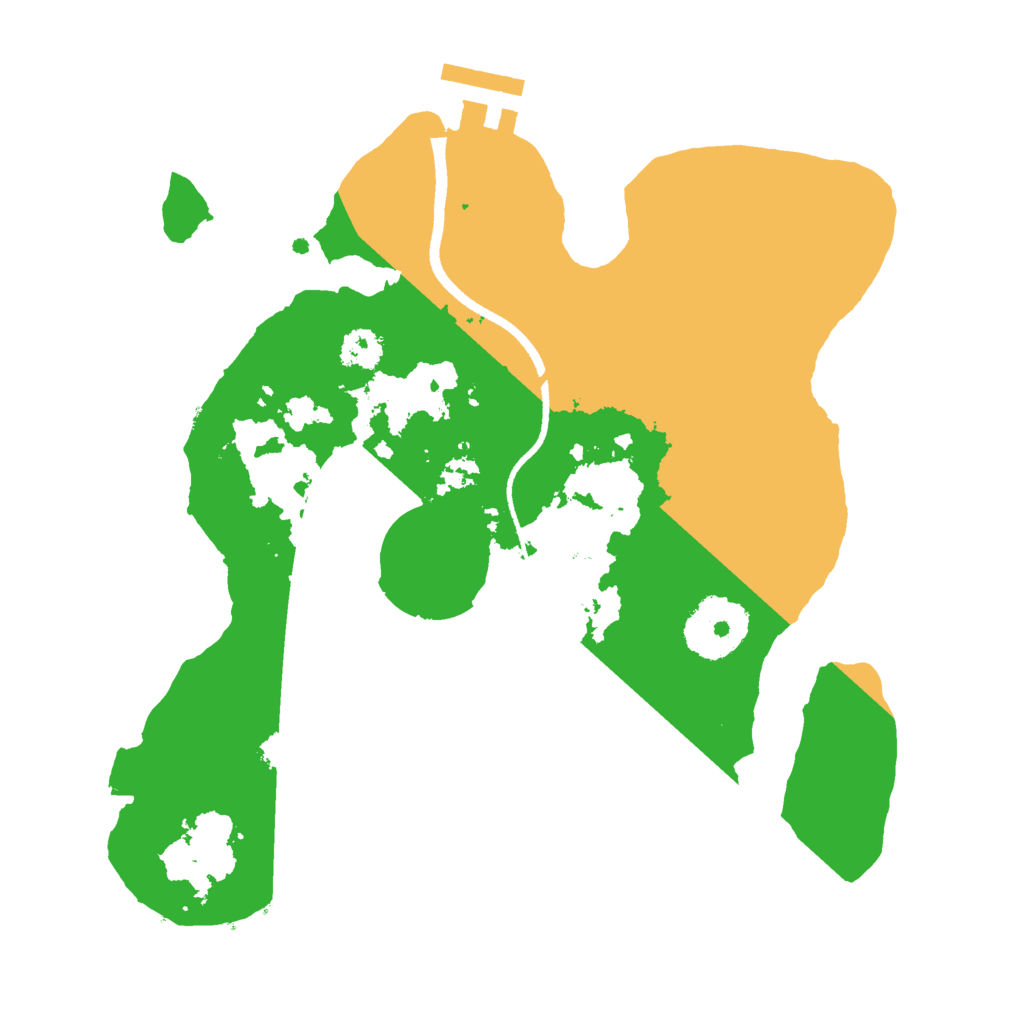 Biome Rust Map: Procedural Map, Size: 2500, Seed: 254523