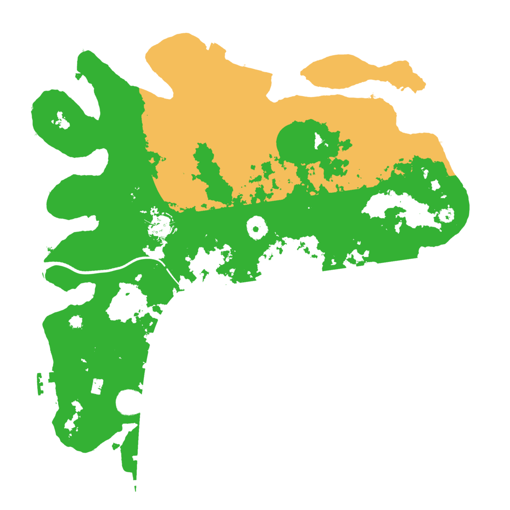 Biome Rust Map: Procedural Map, Size: 3500, Seed: 552597331