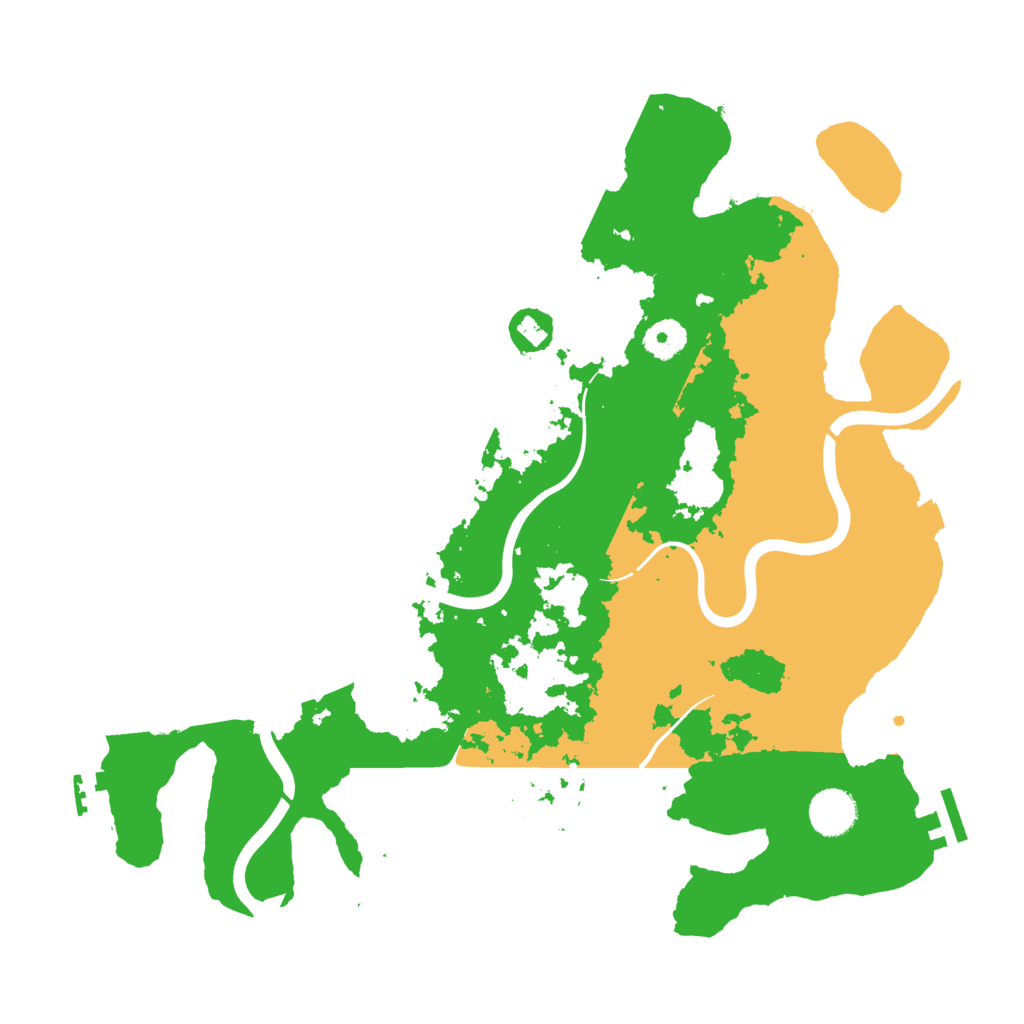 Biome Rust Map: Procedural Map, Size: 3800, Seed: 1954