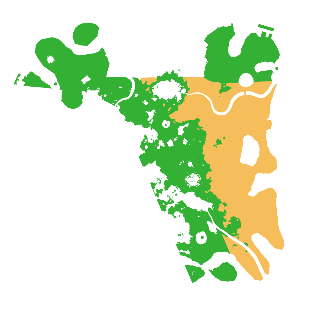 Biome Rust Map: Procedural Map, Size: 3900, Seed: 33875