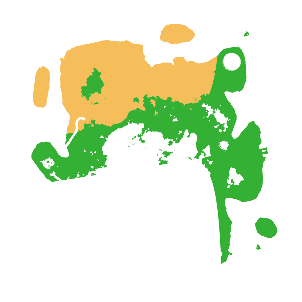 Biome Rust Map: Procedural Map, Size: 3000, Seed: 64545