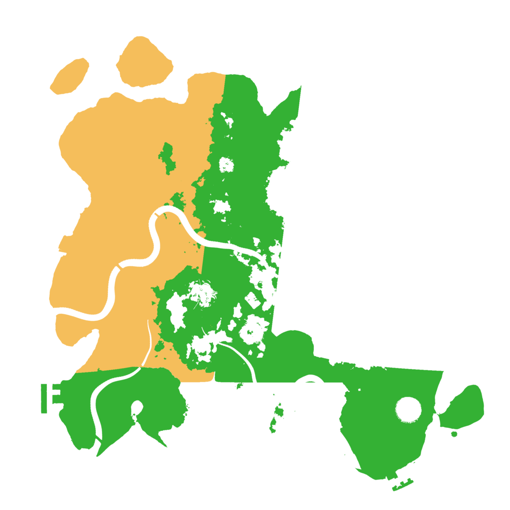 Biome Rust Map: Procedural Map, Size: 3500, Seed: 2429809