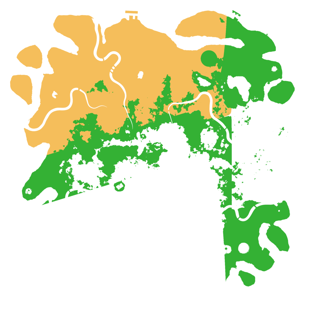 Biome Rust Map: Procedural Map, Size: 5000, Seed: 14445