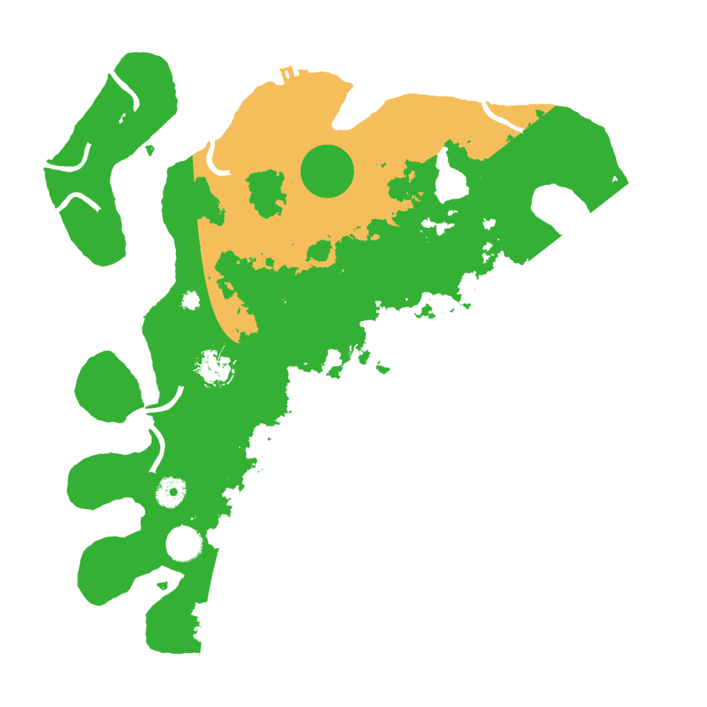 Biome Rust Map: Procedural Map, Size: 3500, Seed: 868423108