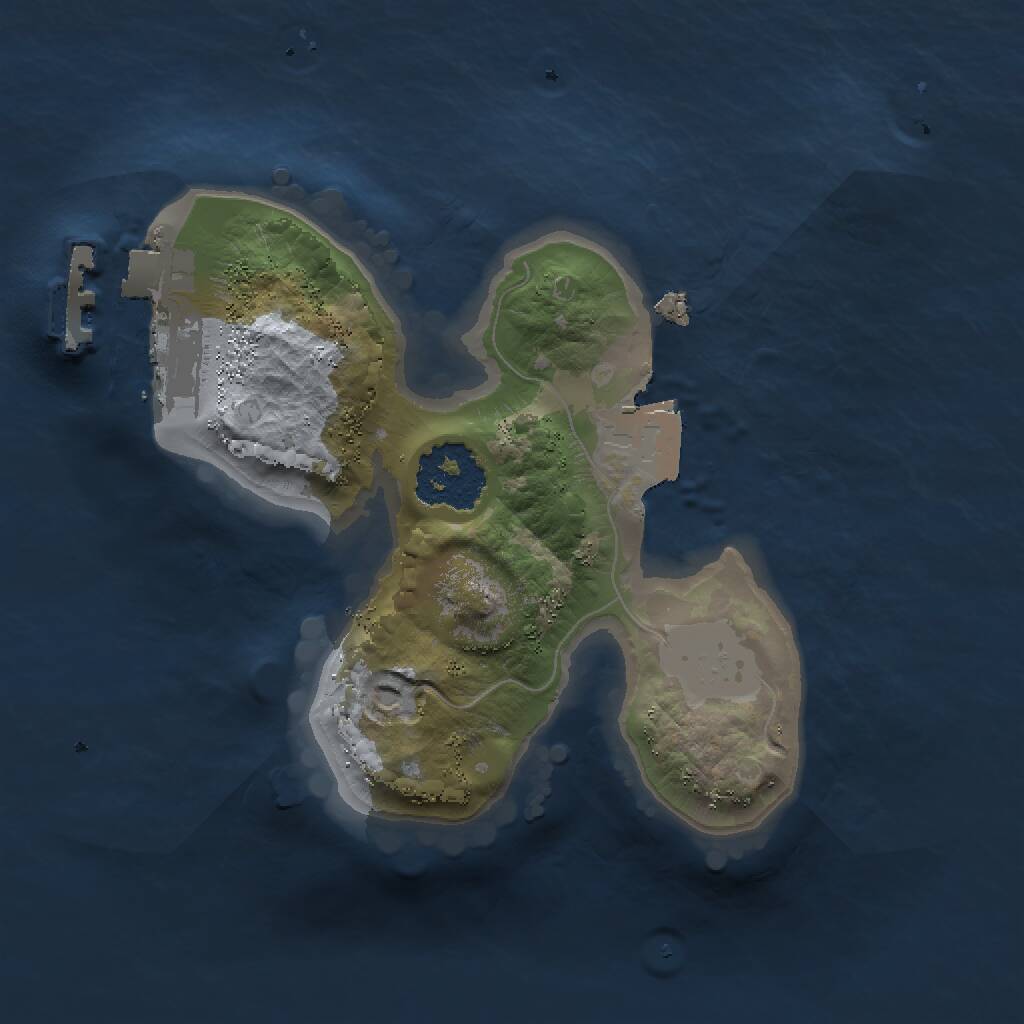Rust Map: Procedural Map, Size: 1500, Seed: 94657945, 2 Monuments