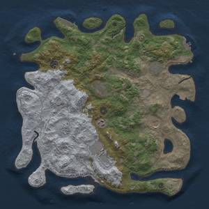 Thumbnail Rust Map: Procedural Map, Size: 4000, Seed: 9000, 15 Monuments