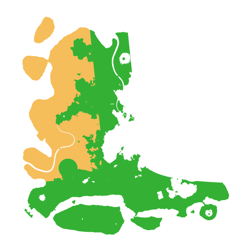 Biome Rust Map: Procedural Map, Size: 3500, Seed: 1628426198
