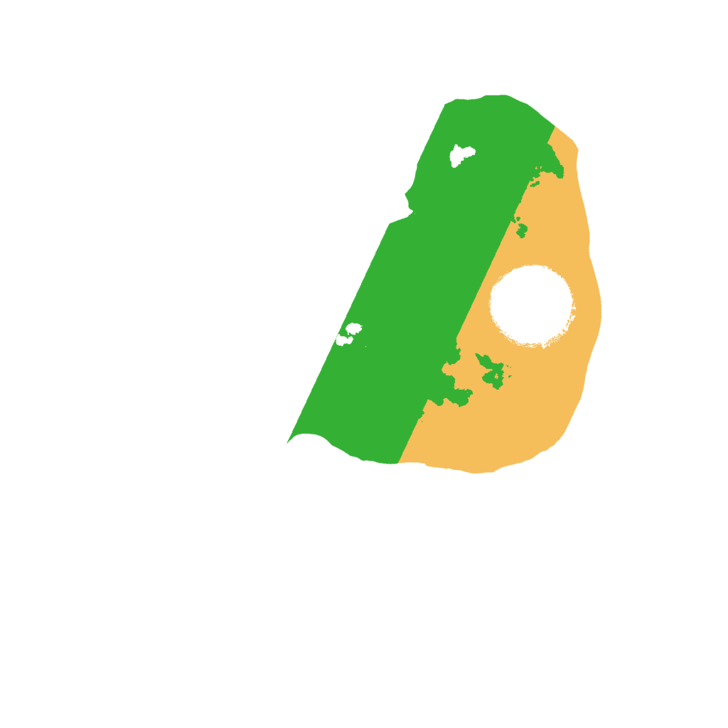 Biome Rust Map: Barren, Size: 1600, Seed: 243535353