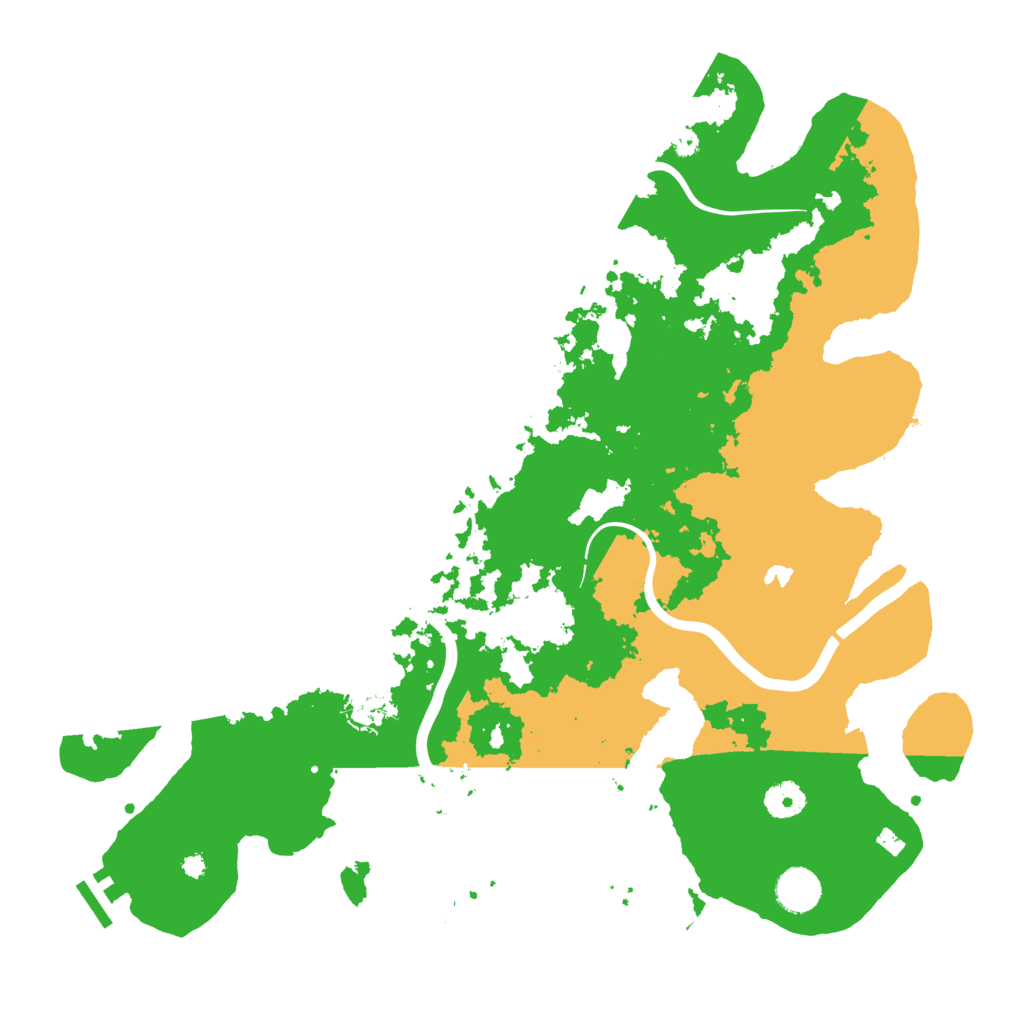 Biome Rust Map: Procedural Map, Size: 4000, Seed: 534621