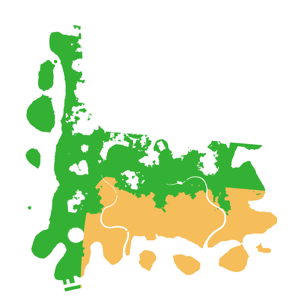 Biome Rust Map: Procedural Map, Size: 3500, Seed: 1854200466