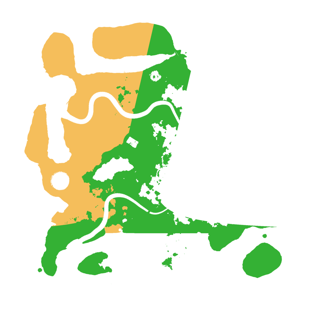 Biome Rust Map: Procedural Map, Size: 3000, Seed: 2060781834