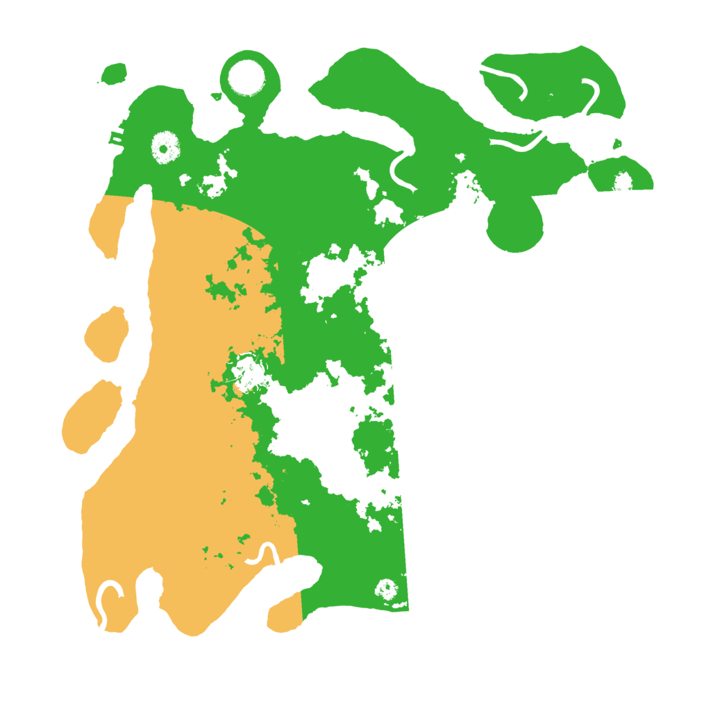 Biome Rust Map: Procedural Map, Size: 3500, Seed: 23677
