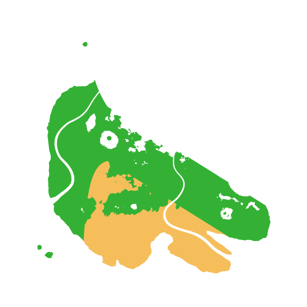 Biome Rust Map: Procedural Map, Size: 2600, Seed: 322723279