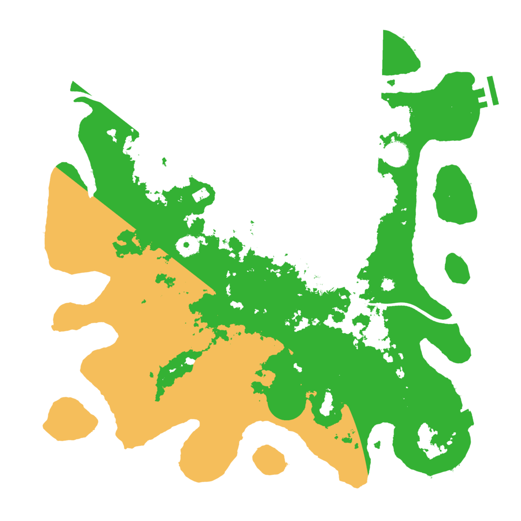 Biome Rust Map: Procedural Map, Size: 3600, Seed: 33799