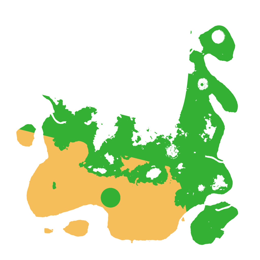 Biome Rust Map: Procedural Map, Size: 3500, Seed: 7439