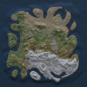 Thumbnail Rust Map: Procedural Map, Size: 3500, Seed: 7896, 17 Monuments