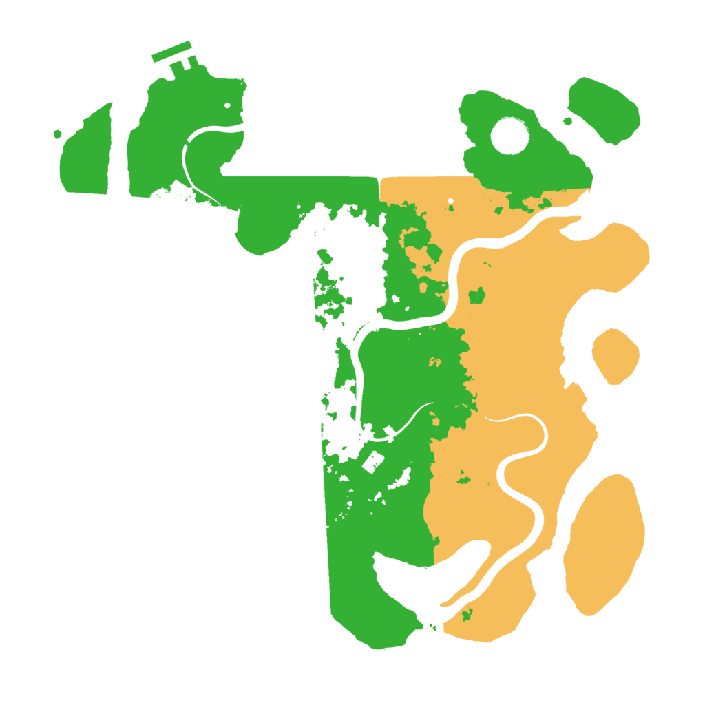 Biome Rust Map: Procedural Map, Size: 3500, Seed: 2912