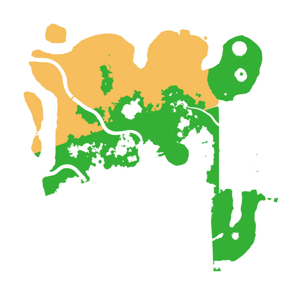 Biome Rust Map: Procedural Map, Size: 3500, Seed: 202099125