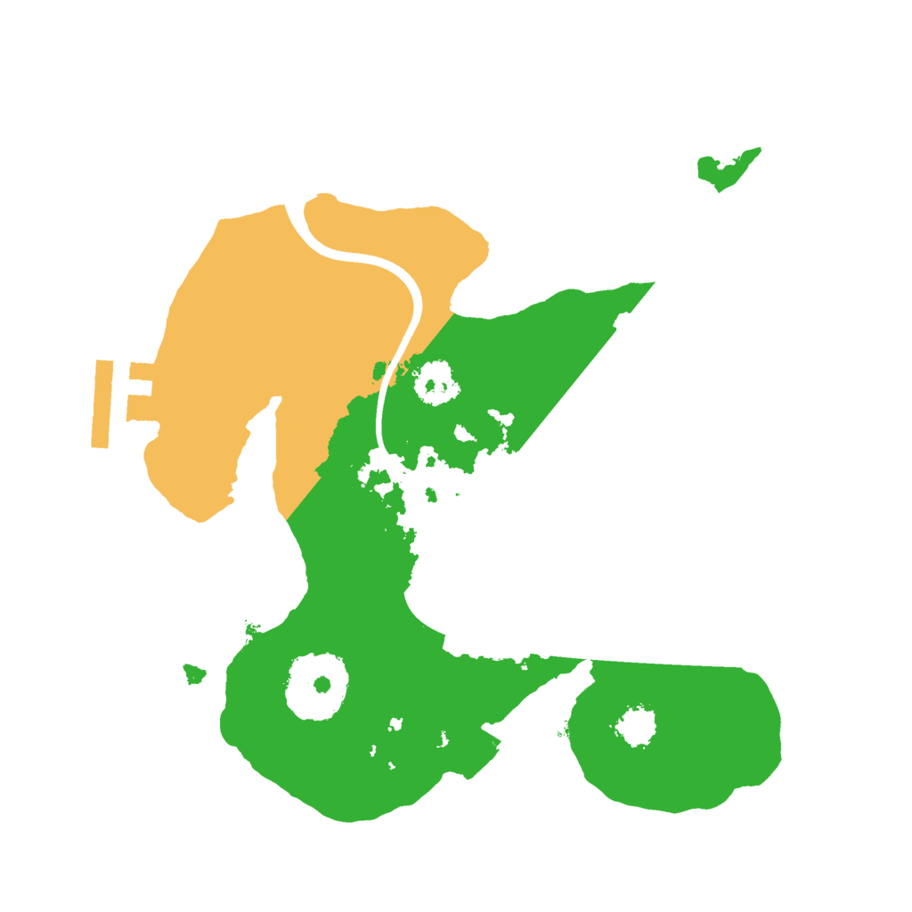 Biome Rust Map: Procedural Map, Size: 2100, Seed: 43432342