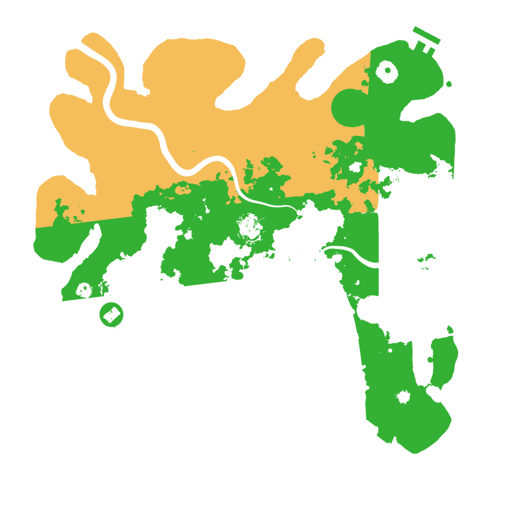Biome Rust Map: Procedural Map, Size: 3500, Seed: 405871909