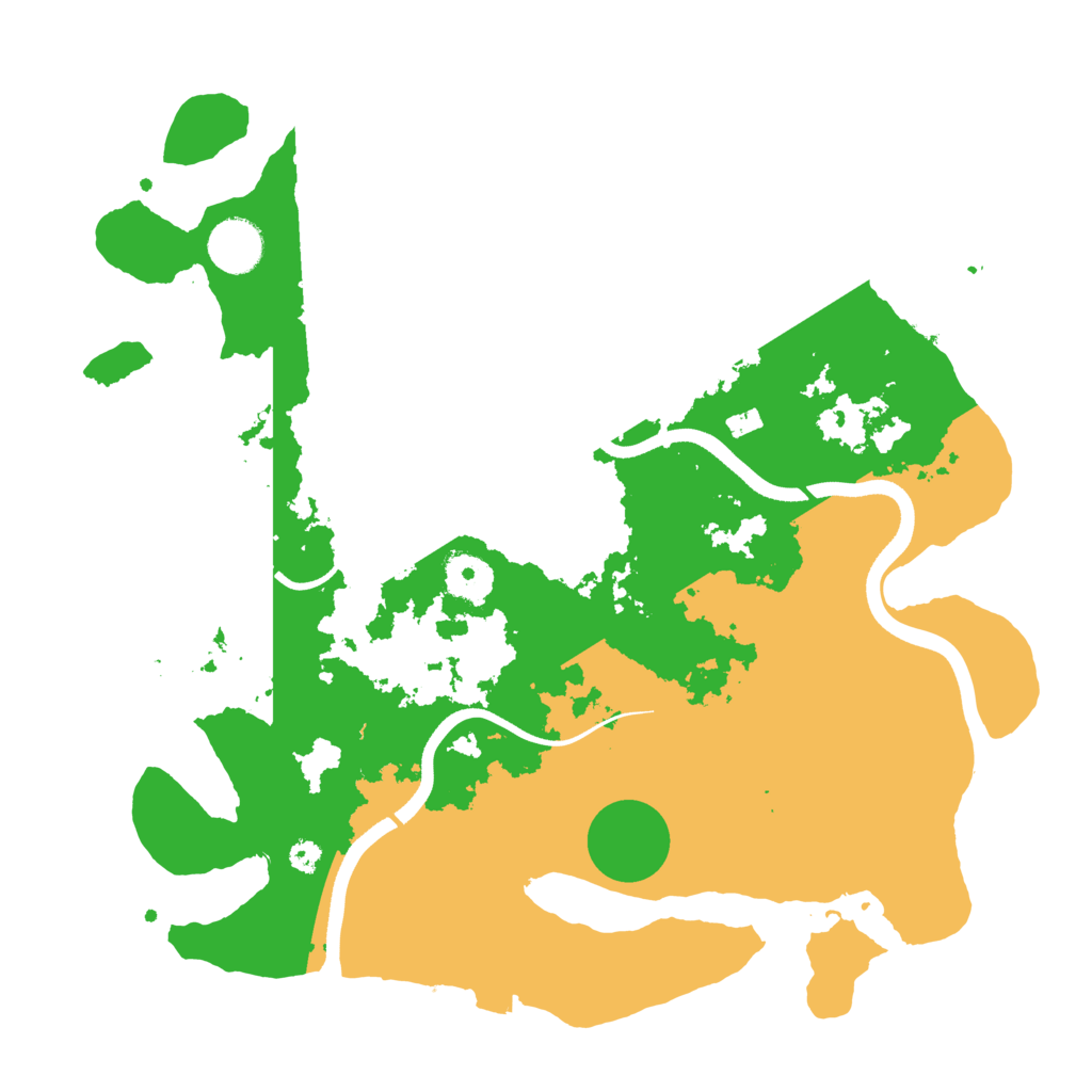 Biome Rust Map: Procedural Map, Size: 3500, Seed: 1032598132
