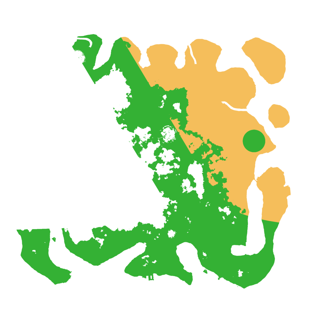 Biome Rust Map: Procedural Map, Size: 3666, Seed: 407850846