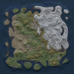Thumbnail Rust Map: Procedural Map, Size: 4250, Seed: 9860, 17 Monuments