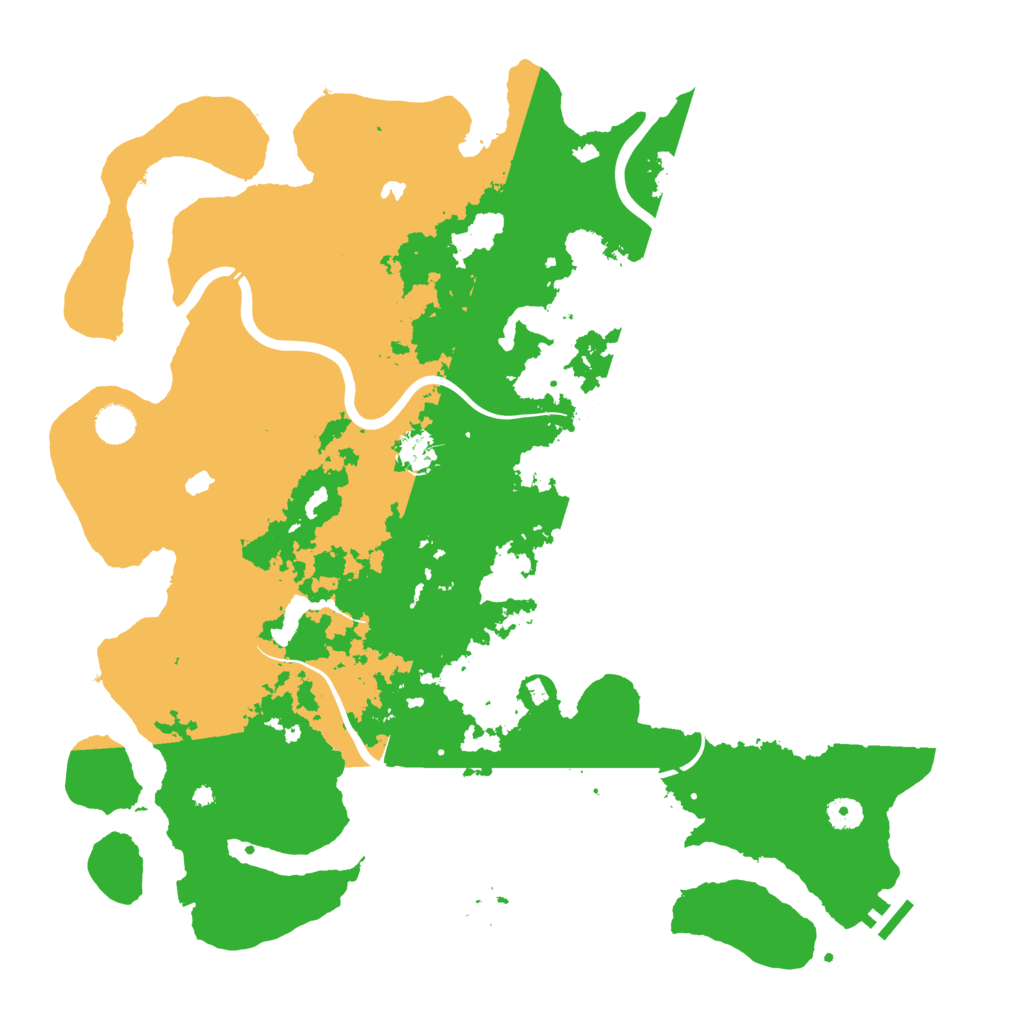 Biome Rust Map: Procedural Map, Size: 4500, Seed: 157137341