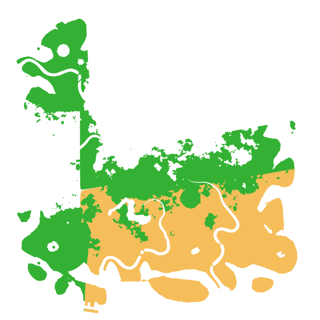 Biome Rust Map: Procedural Map, Size: 4500, Seed: 51393
