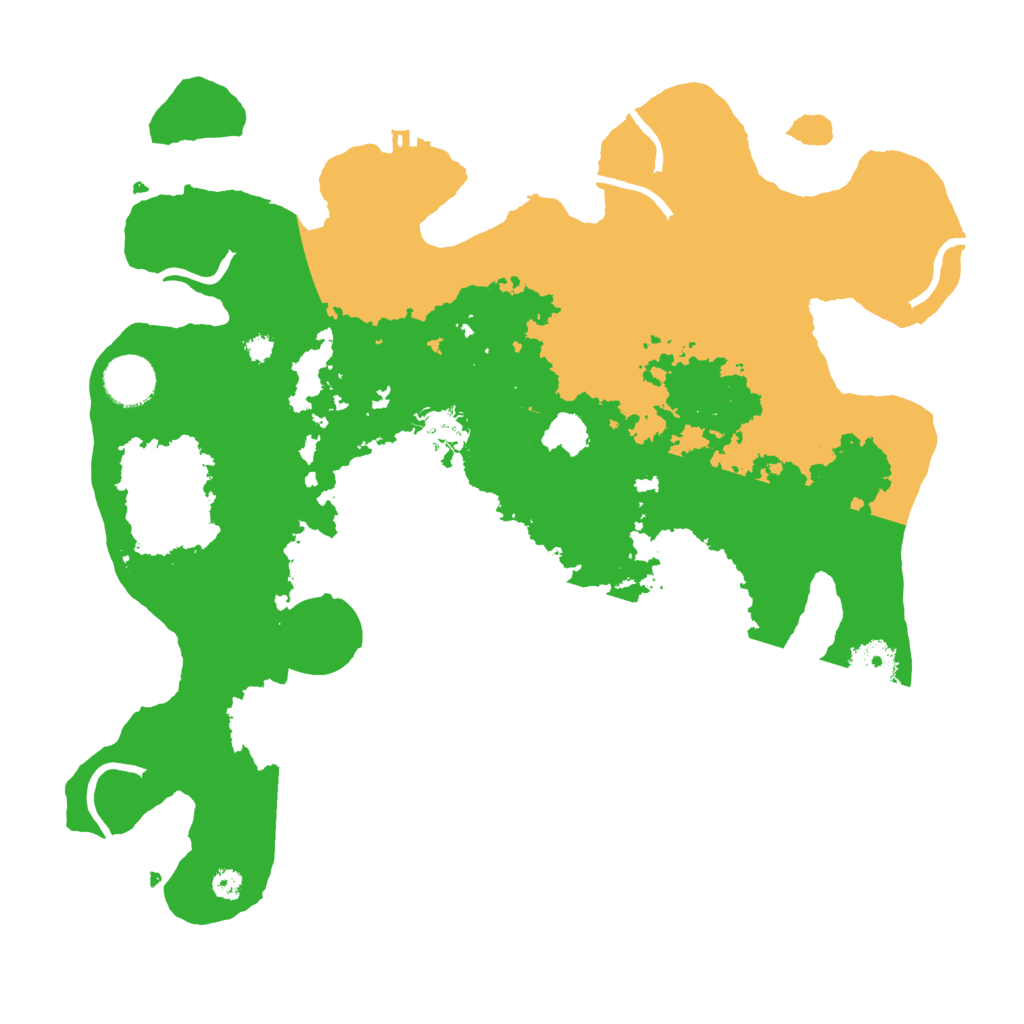 Biome Rust Map: Procedural Map, Size: 3500, Seed: 1607156245