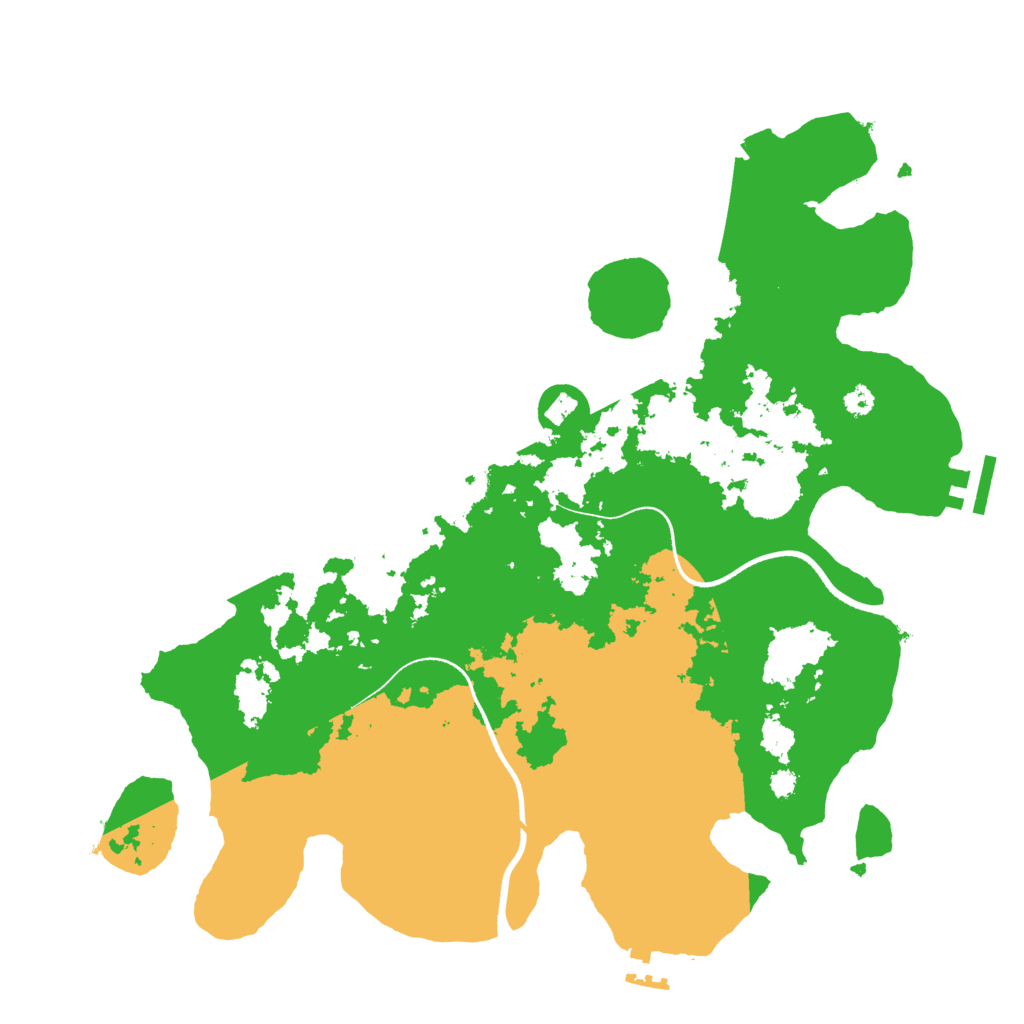 Biome Rust Map: Procedural Map, Size: 3500, Seed: 968594685