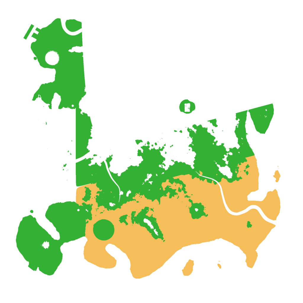 Biome Rust Map: Procedural Map, Size: 3800, Seed: 518171