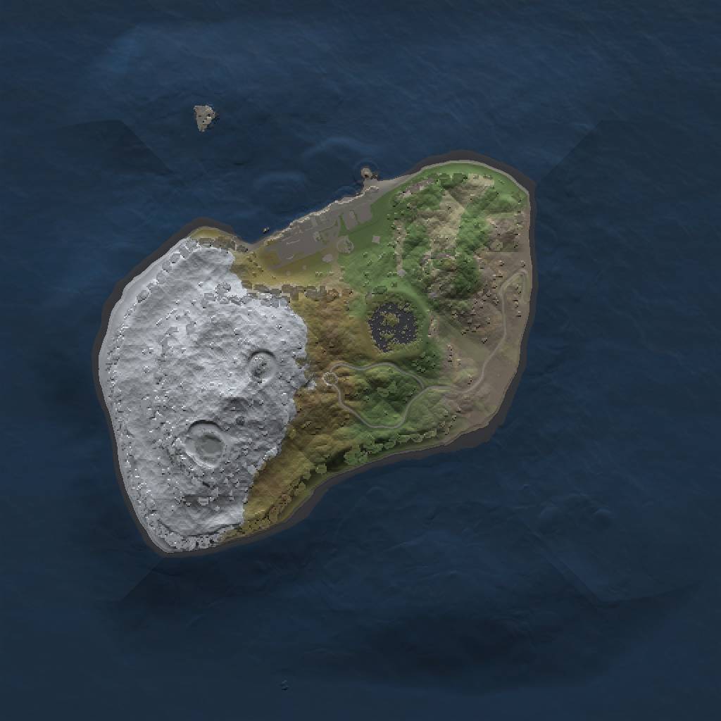 Rust Map: Procedural Map, Size: 1500, Seed: 862278690, 4 Monuments