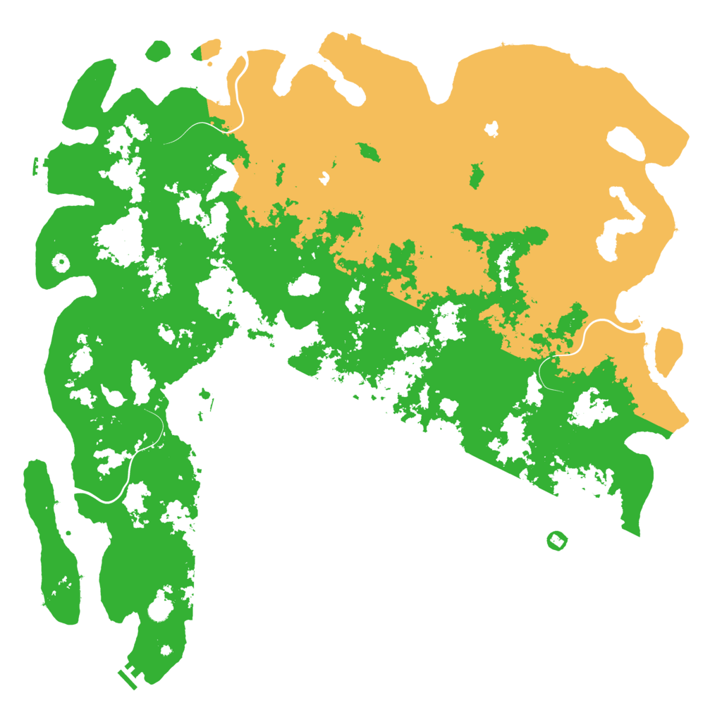 Biome Rust Map: Procedural Map, Size: 6000, Seed: 568741258