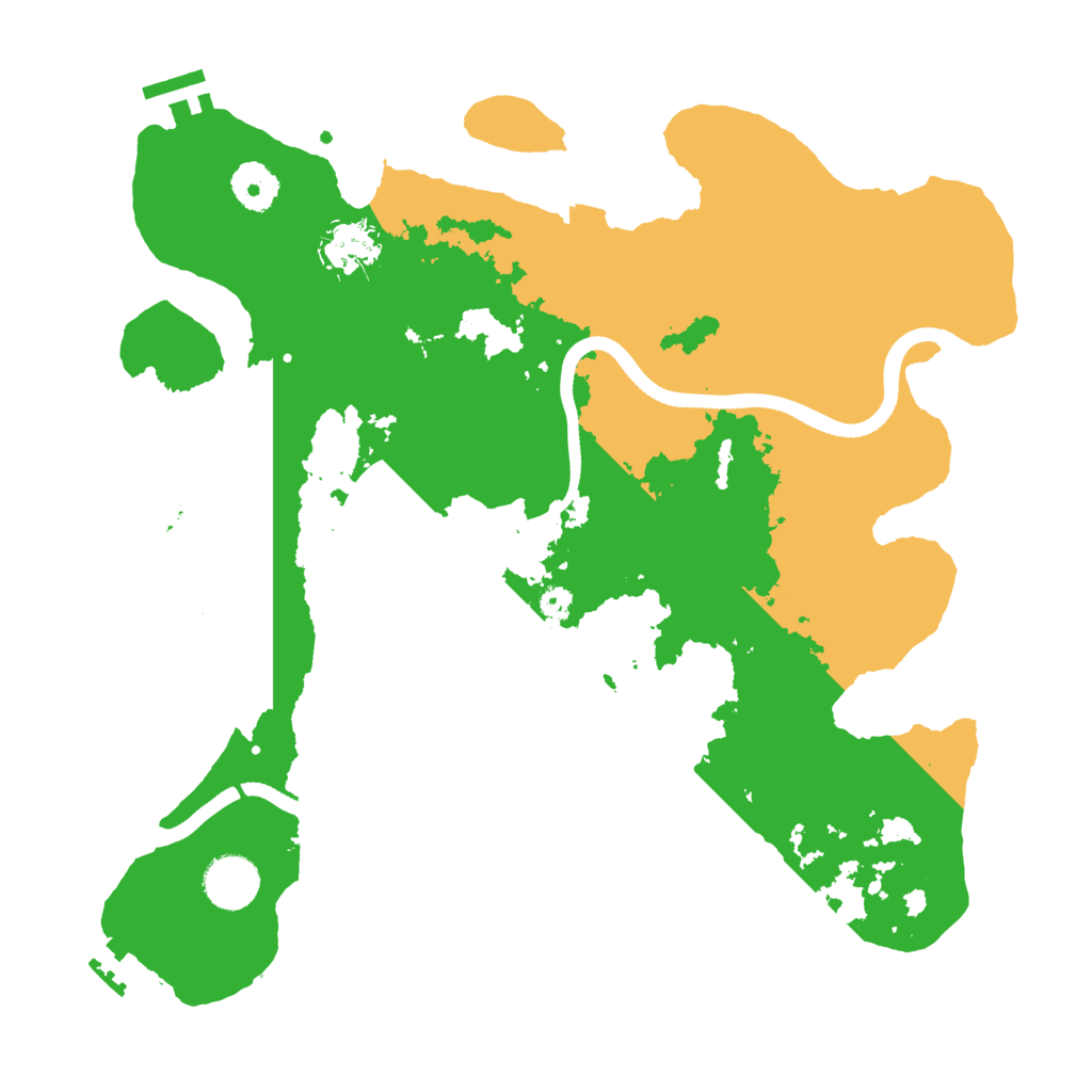 Biome Rust Map: Procedural Map, Size: 3500, Seed: 135191929