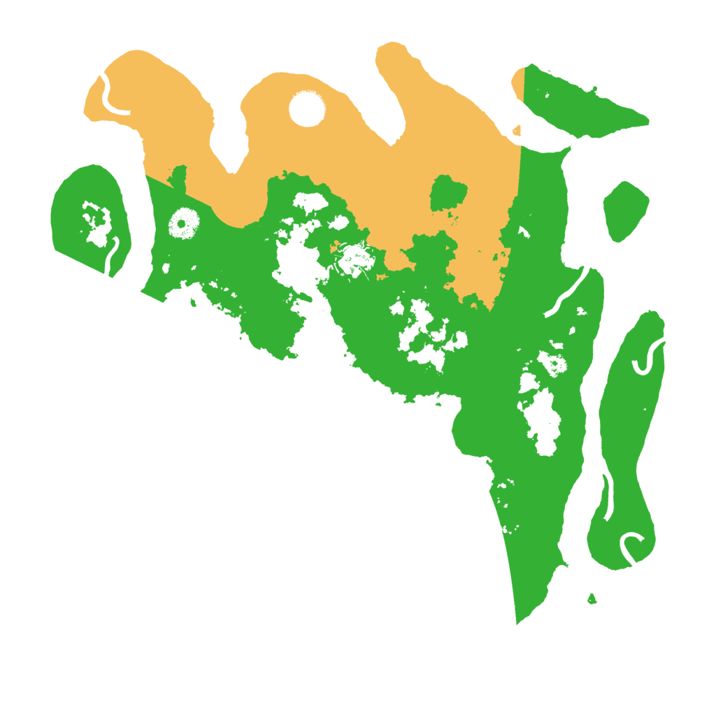 Biome Rust Map: Procedural Map, Size: 3500, Seed: 596017996