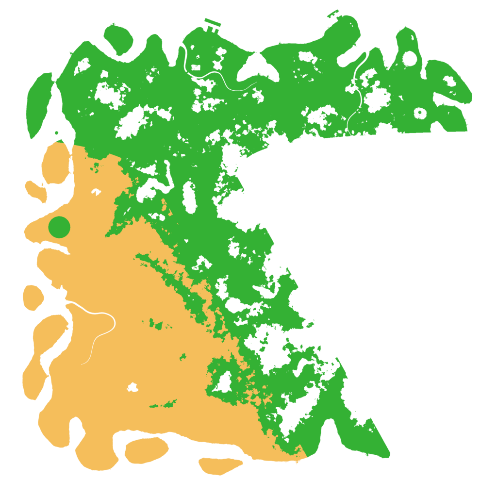 Biome Rust Map: Procedural Map, Size: 6000, Seed: 9696