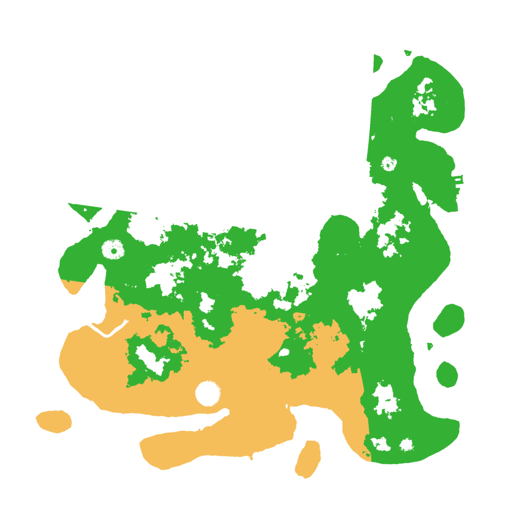 Biome Rust Map: Procedural Map, Size: 3600, Seed: 46791