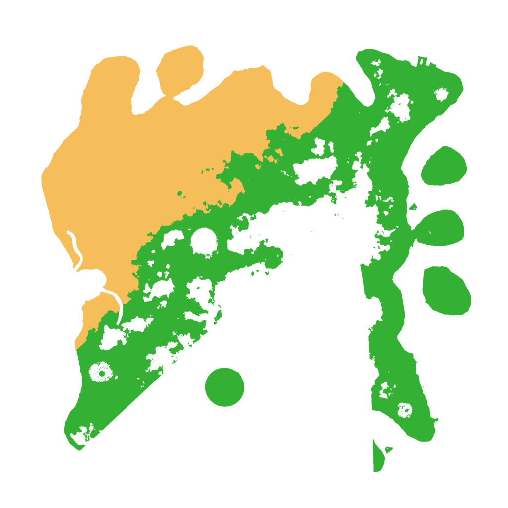 Biome Rust Map: Procedural Map, Size: 3500, Seed: 23386