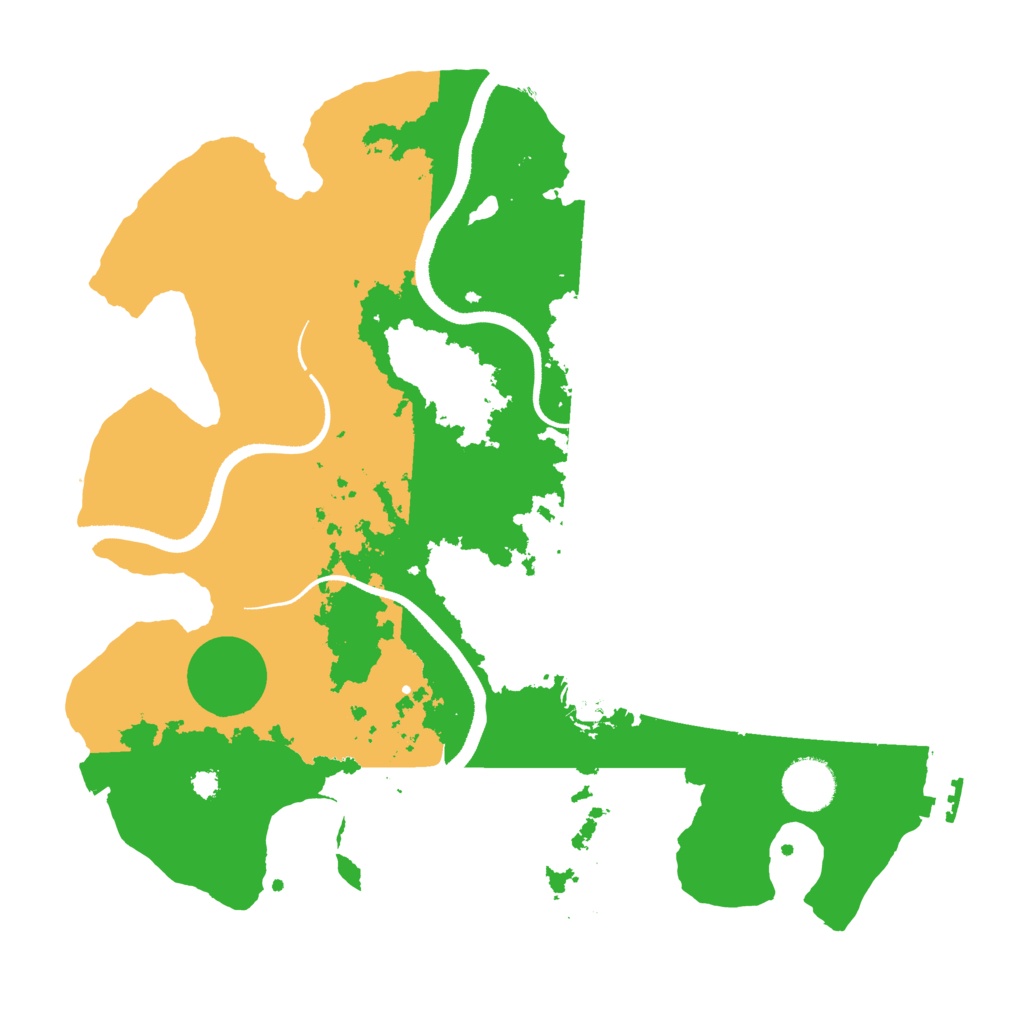 Biome Rust Map: Procedural Map, Size: 3400, Seed: 546216274