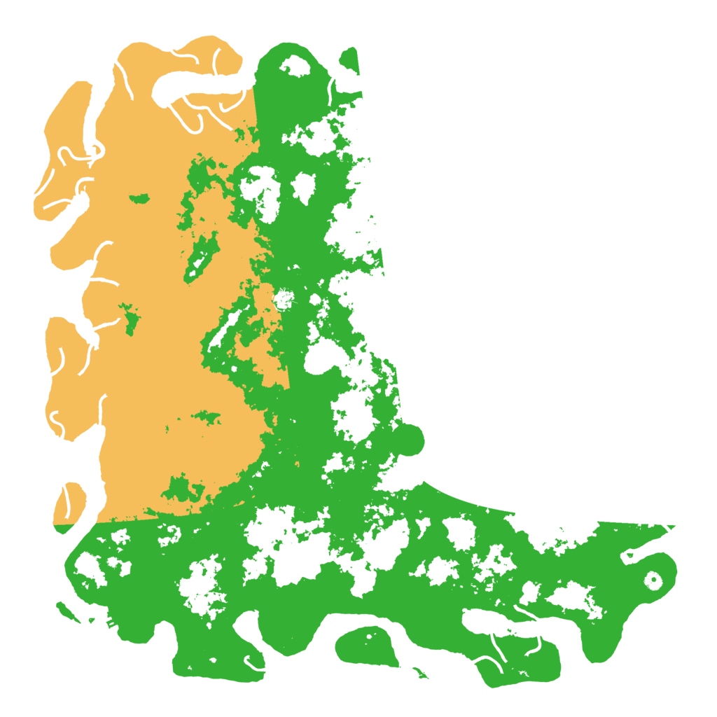 Biome Rust Map: Procedural Map, Size: 6000, Seed: 1234411