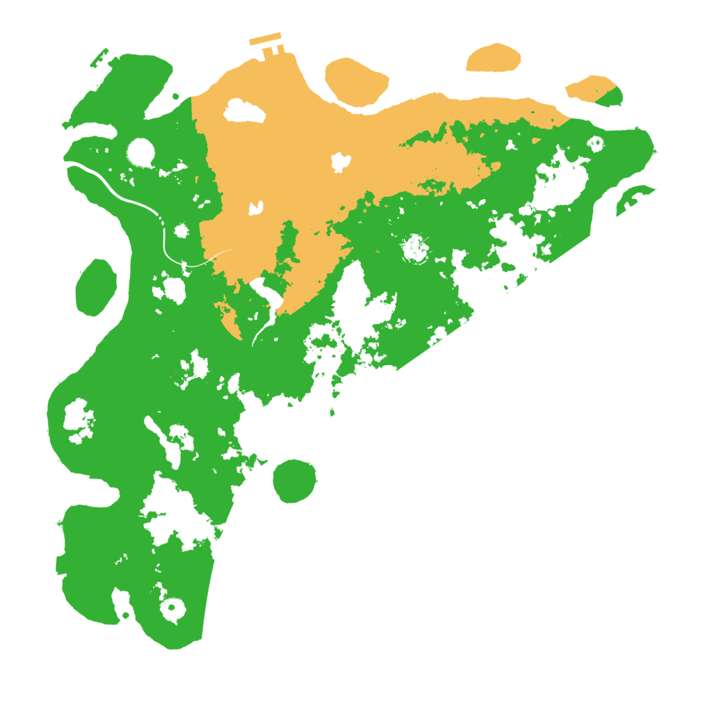Biome Rust Map: Procedural Map, Size: 4500, Seed: 2035833918