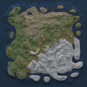 Thumbnail Rust Map: Procedural Map, Size: 4500, Seed: 2035833918, 17 Monuments